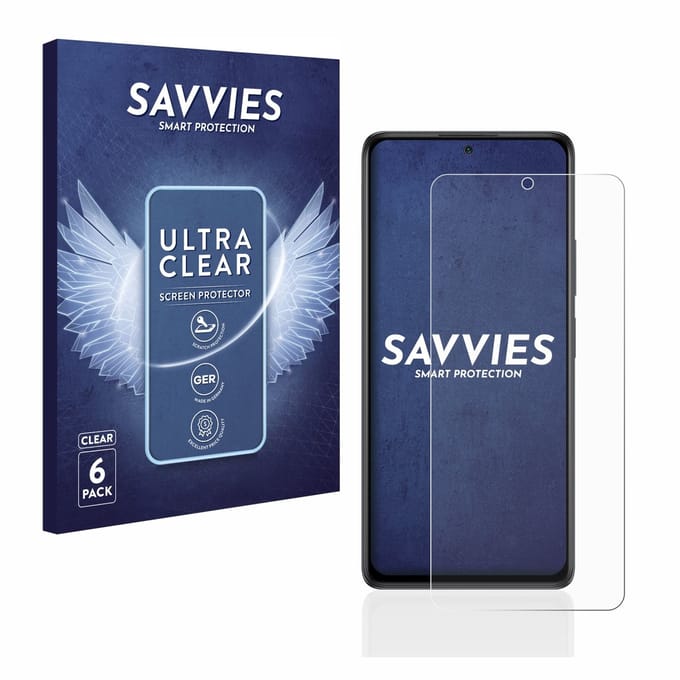 Savvies - Screenprotector voor Xiaomi Redmi Note 10 Pro / Max - Folie Beschermfolie transparant 6 Stuks