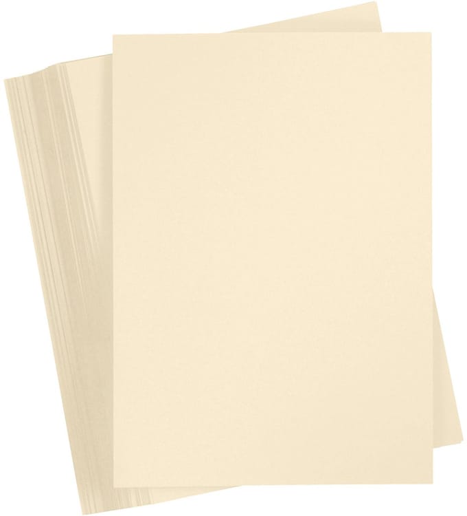 Gekleurd Karton A4,210x297 mm, 180 gr, beige, 100 vel | Knutselkarton