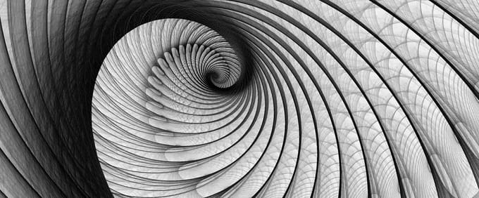 Fotobehang Abstract Swirl | PANORAMIC - 250cm x 104cm | 130g/m2 Vlies