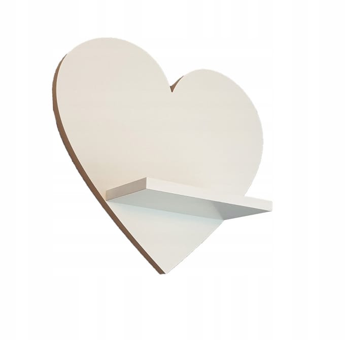 XL Harde Wandplank Kinderkamer - Scandinavisch Design, Wit MDF