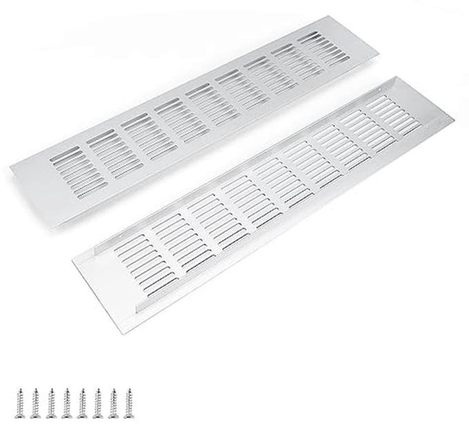 Aluminium Ventilatierooster 400 mm - 2 Stuks voor Optimale Luchtcirculatie