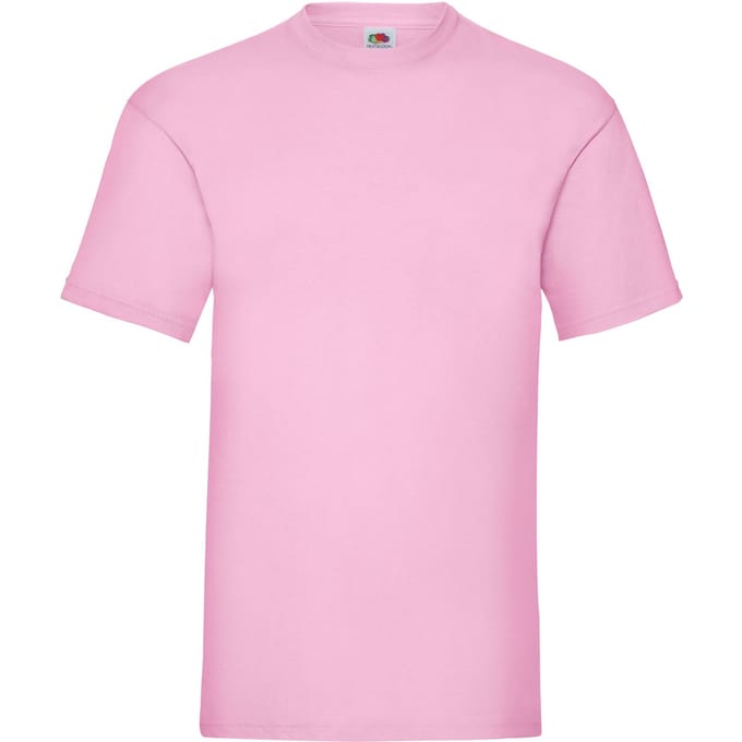 Fruit of the Loom Heren Valueweight T-Shirt (Lichtroze)