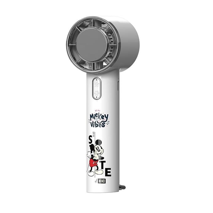 DISNEY Mini Ventilator / Krachtige Lange Batterijduur Handheld Draagbare Persoonlijke Elektrische Ventilator USB Oplaadbaar Mickey Mouse wit