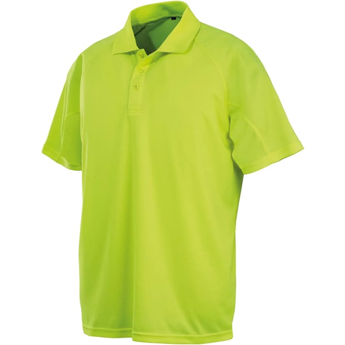 Performance Aircool herenpolo met korte mouwen Flo Yellow - 3XL