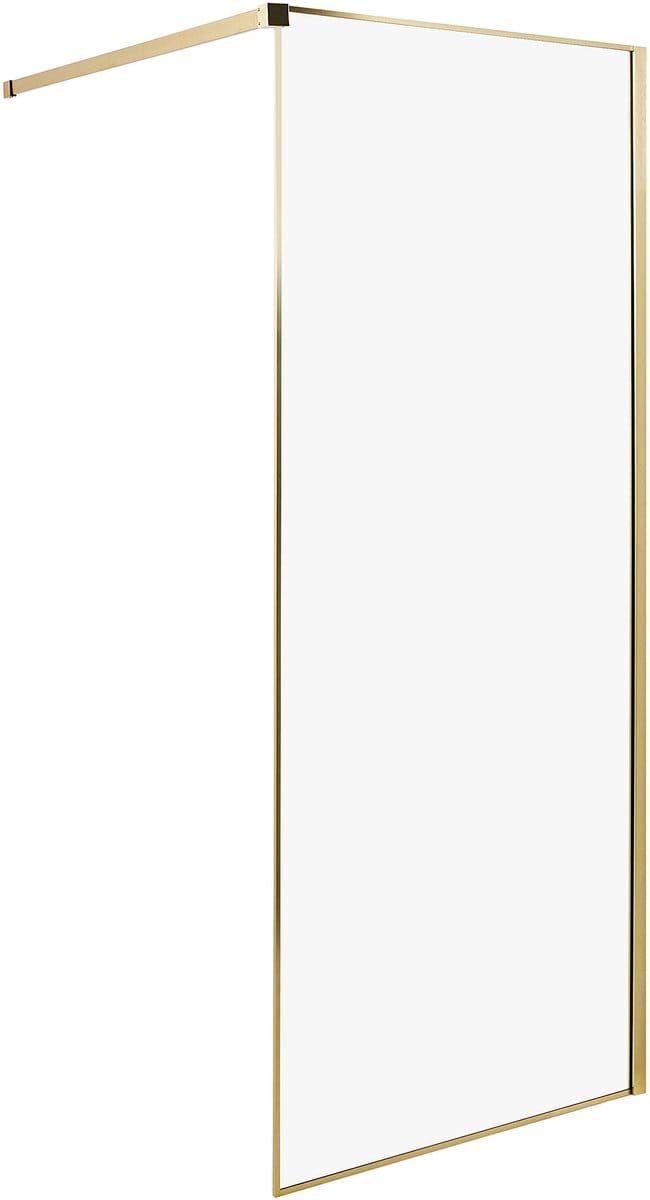 WASPAM - Douchescherm - Goud - 80 x 190 cm - Veiligheidsglas