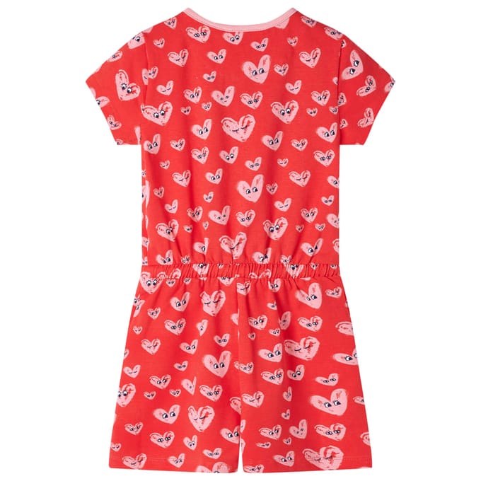 vidaXL - Kinderjumpsuit - 128 - rood