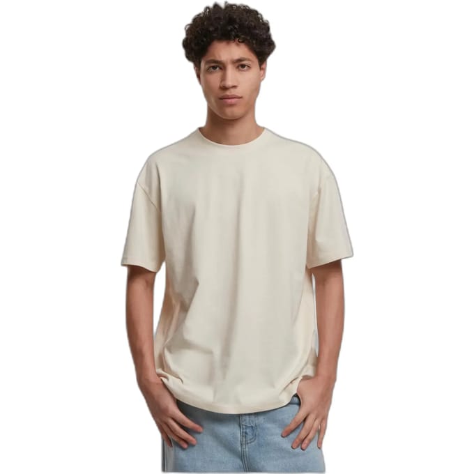 Urban Classics - Cotton Loose Heren Tshirt - S - Creme