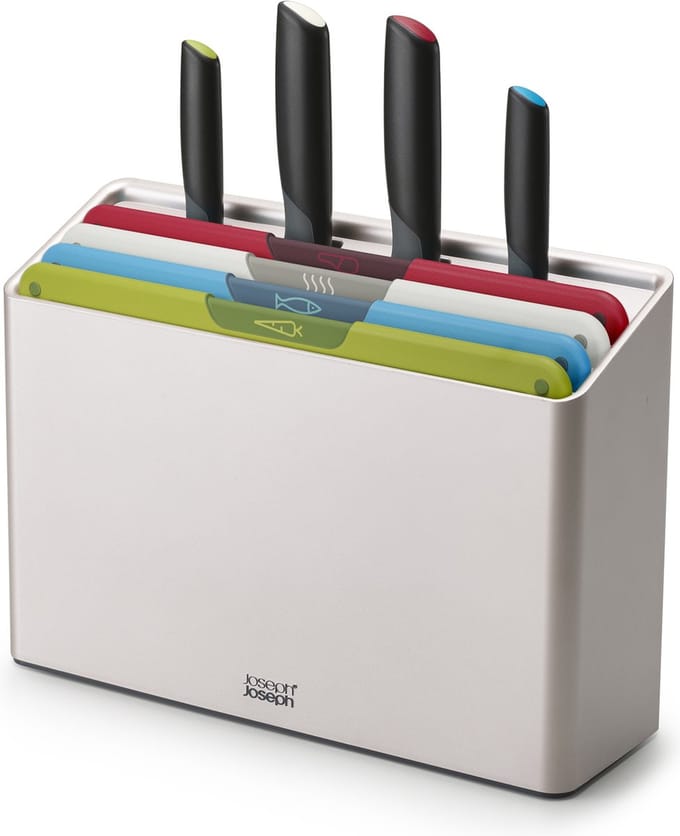 Joseph Joseph - Foilio Icon Plus Snijplank en Messen 8-Delig - Kunststof - Multicolor