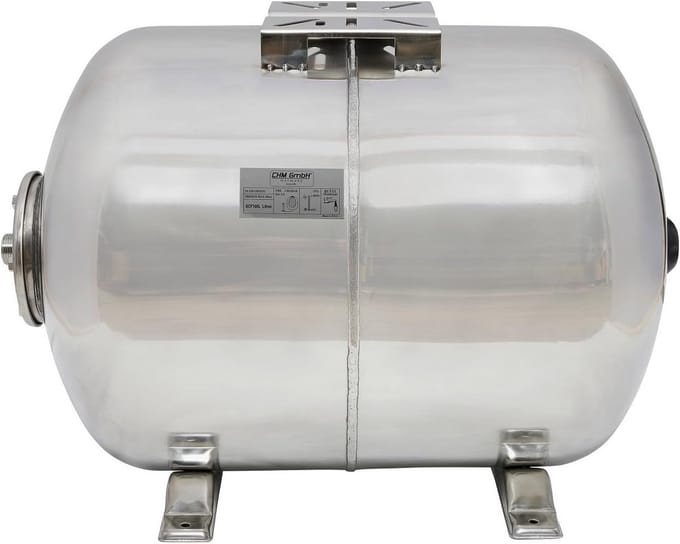 Drukvaat 100 Liter RVS voor Hydrofoorpomp - Max. 10 Bar - Inclusief Membraan