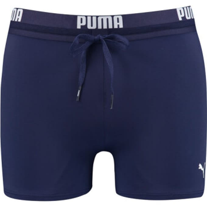 PUMA Swim Logo Trunk Heren Zwembroek - navy - Maat S