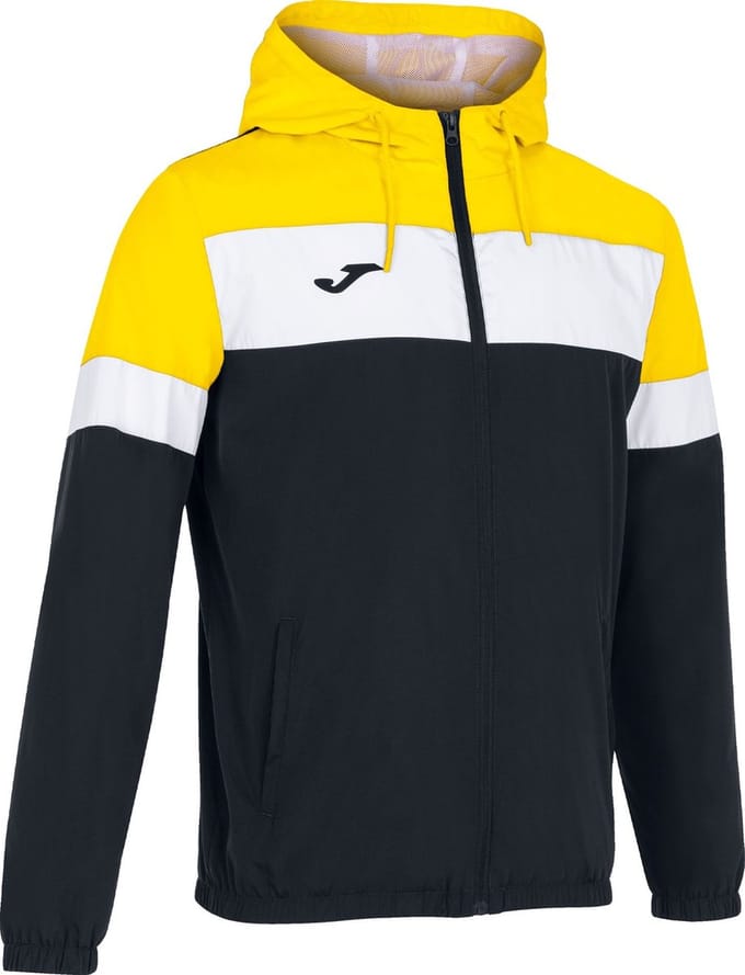 Joma Crew IV Regenjas Kinderen - Wit / Geel / Zwart | Maat: 140