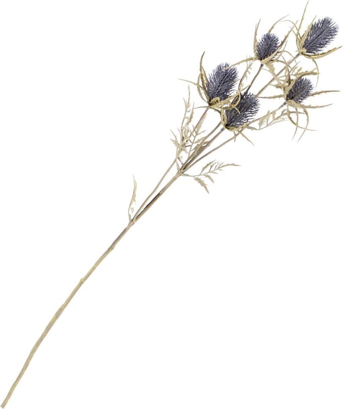 HomeBound by KY | Distel kunsttak/bloem blauw | 72cm | kunsttak
