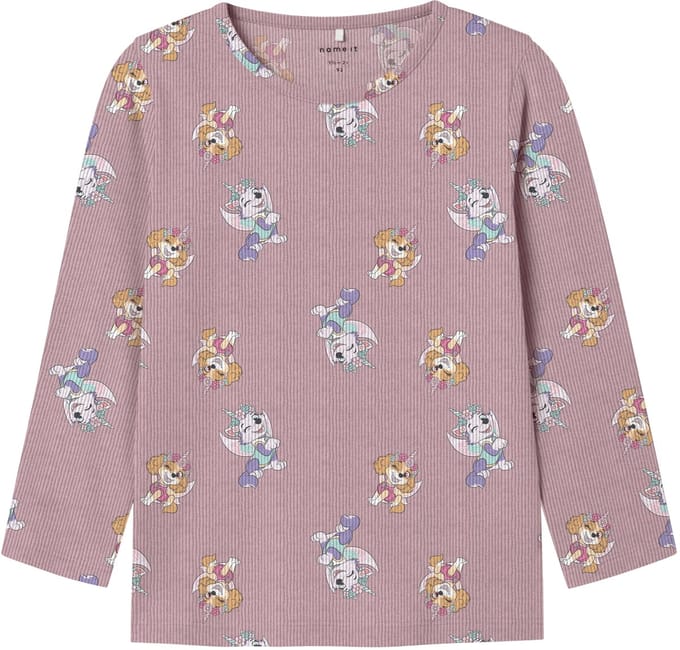 NAME IT - NMFJEMINA PAW LS TOP CPLG - Meisjes - T-shirts