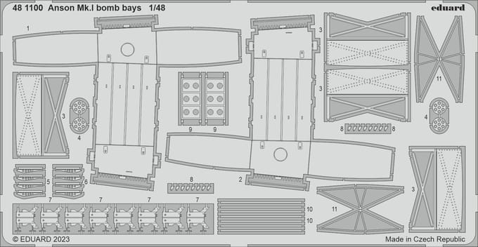 Eduard Modelbouwpakket - BIG49363 Accessoires for Avro Anson - Accessoires set - 1:48 - Modelbouw