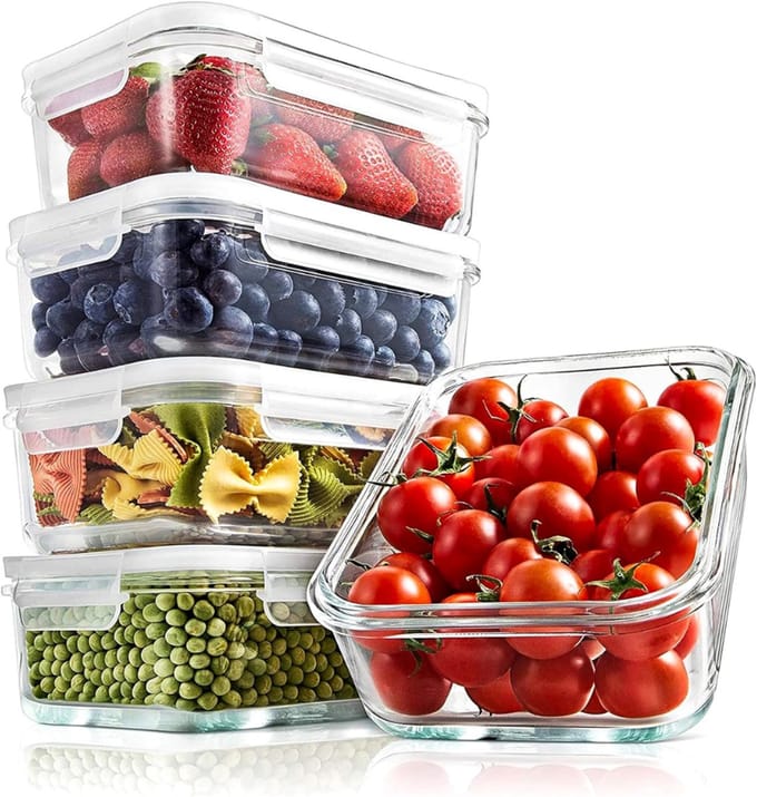 CLGP® Meal Prep Bakjes Glas - Vershoudbakjes - Mason Jar