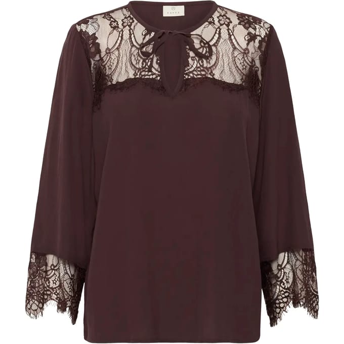 Damesblouse met lange mouwen KAFFE April Lace