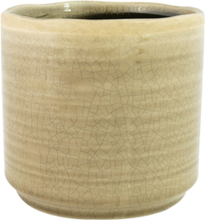 Ter Steege Bloempot Grijs-Beige D 18 cm H 15 cm Opening 16 cm