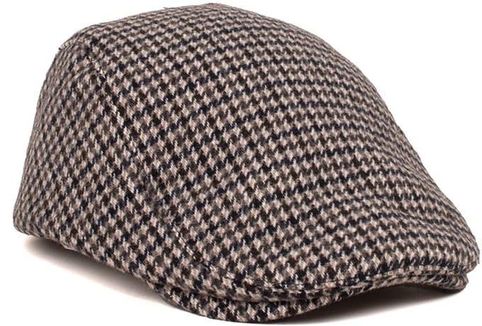 TRESANTI | FOLCO | Pied-de-poule flatcap | Navy