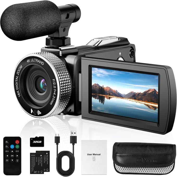 DailySupplies® Handycam - Videocamera - Vlog Camera voor Beginners