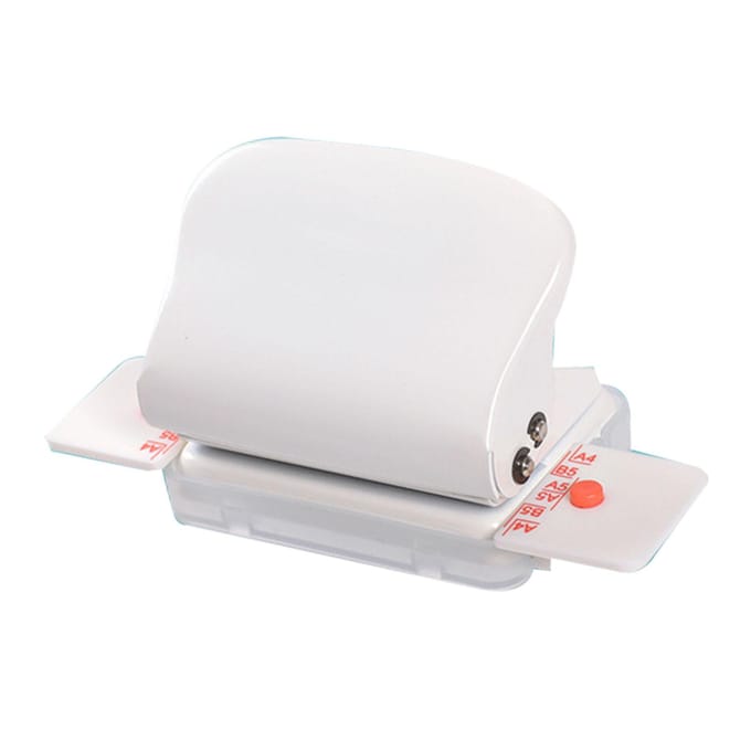 Mini Machine à Relier les Livres Trous Multiples Rapide Précise Manuelle Machine à Relier à Spirale pour Bureau École Maison blanc