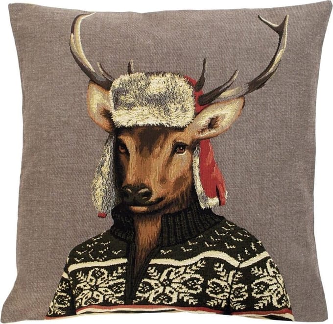 gobelin kussen nordic hert 45x45cm
