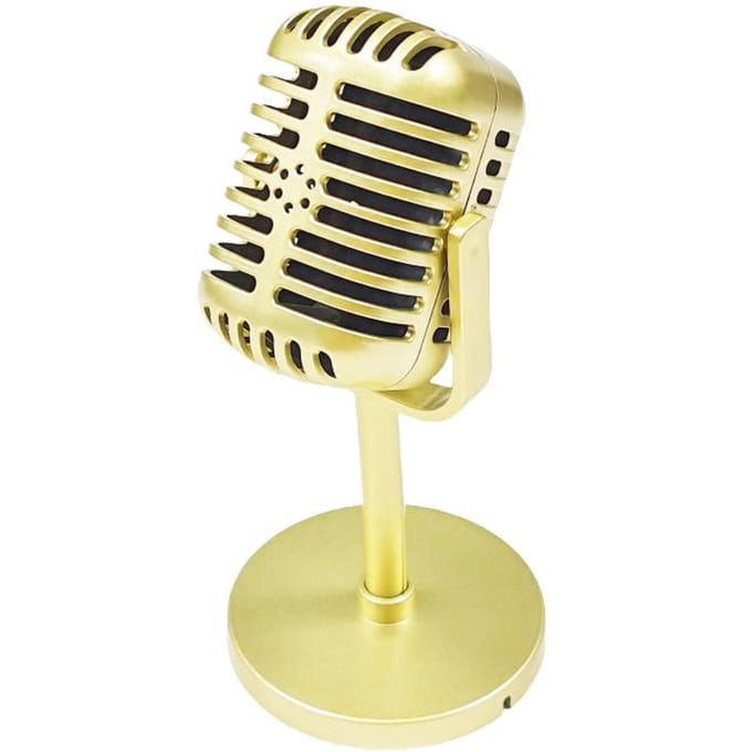 Retro Microfoon Requisiet Klassieke Plastic Microfoon Feestartikelen Live Optreden Huisdecoratie Ornamenten