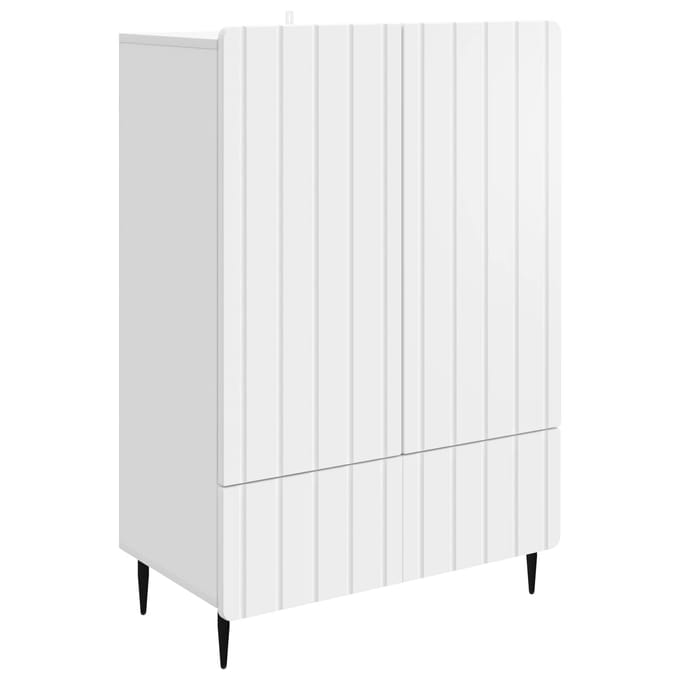 vidaXL - Dressoir - Wit - 66 - x - 34,5 - x - 97 - cm - Bewerkt - hout
