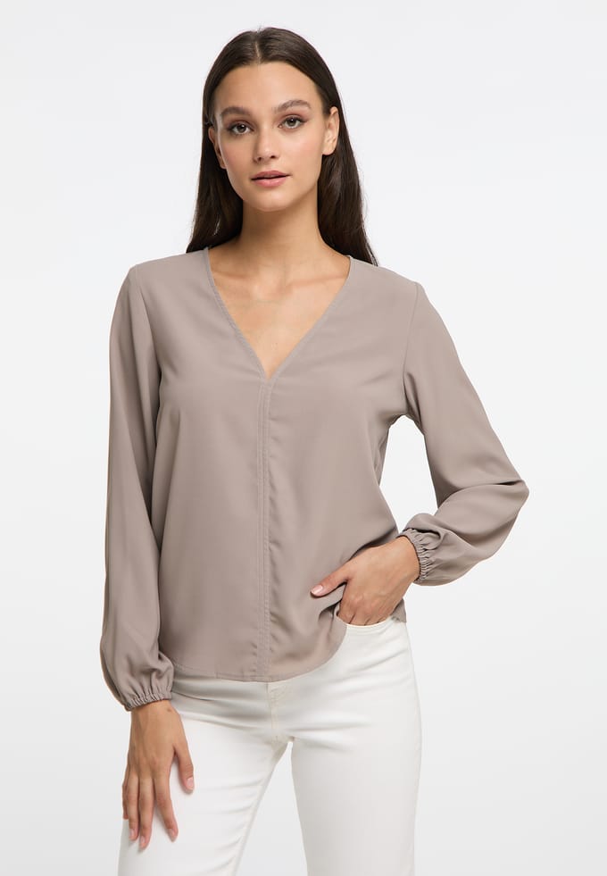RISA Klassieke blouse met lange mouwen lymoa