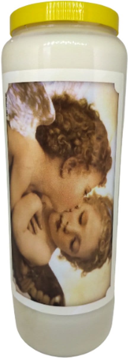 2 Engeltjes zoen – Noveenkaars – 9 dagen brander (5 stuks)