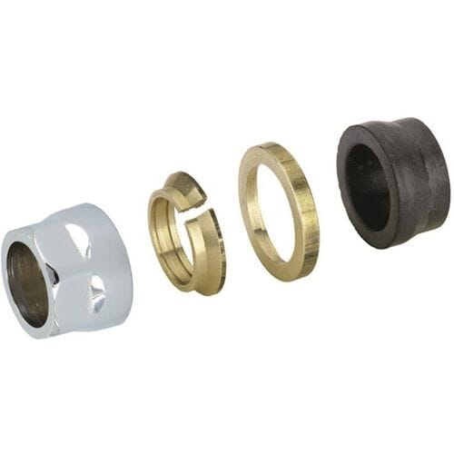 Zehnder Design Line clamping ring set for copper pipe Ø 18 mm 842140