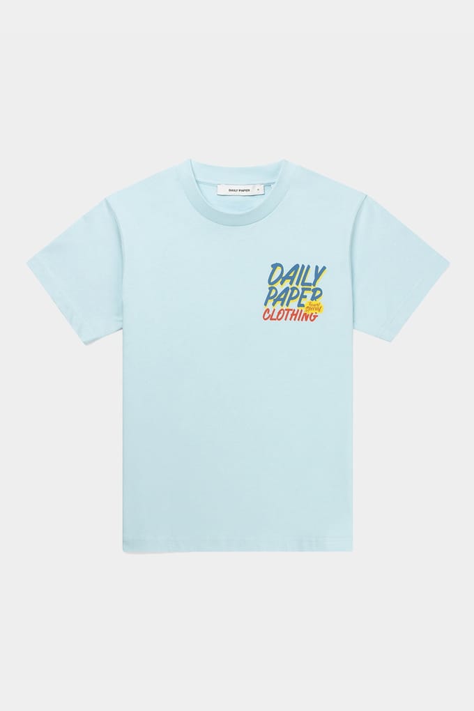 Daily Paper Renar Tee Cool Blue Taglia: M | Maglie Sportivi Outlet | Unisex | Blu