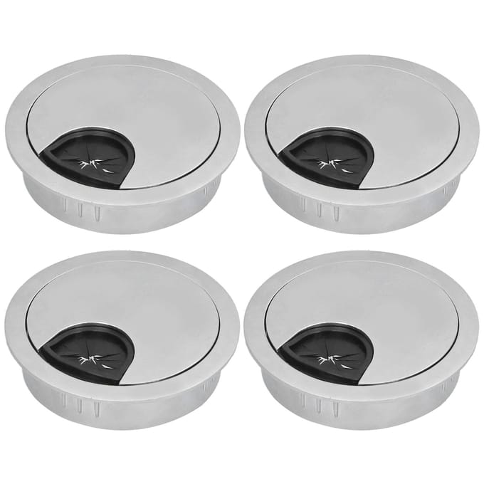 4 Set Bureau Kabel Draad Doorvoer PC Computer Bureau Snoer Doorvoer Kabelgat Afdekking Organizers53 Geborsteld