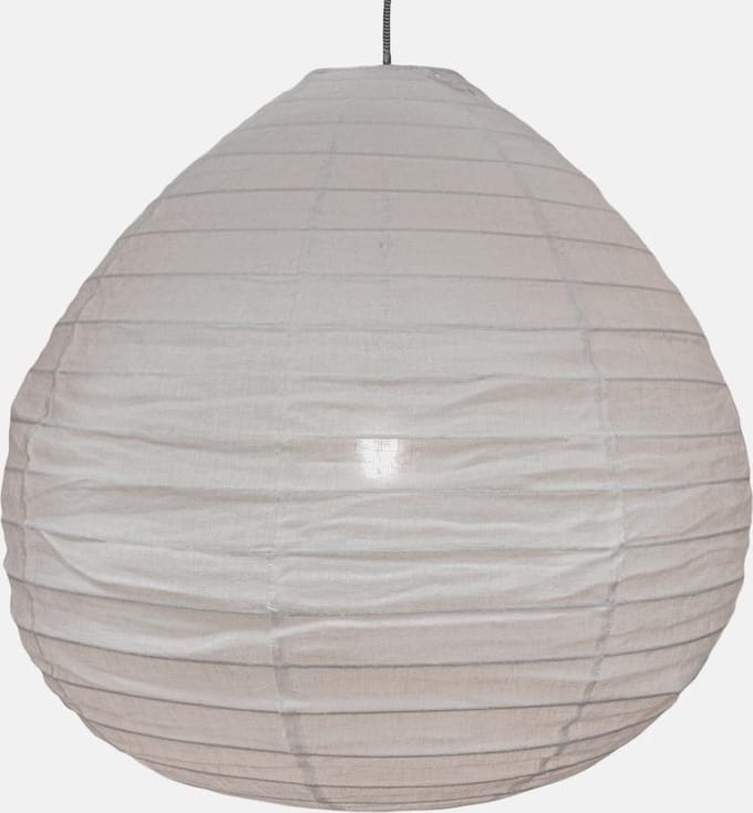 Linnen lampenkap large lichtgrijs Gm z