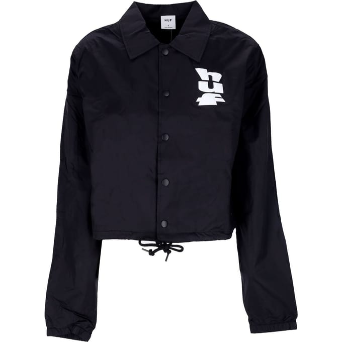 Coach Jacket Megablast Crop Coach-jack voor dames, zwart