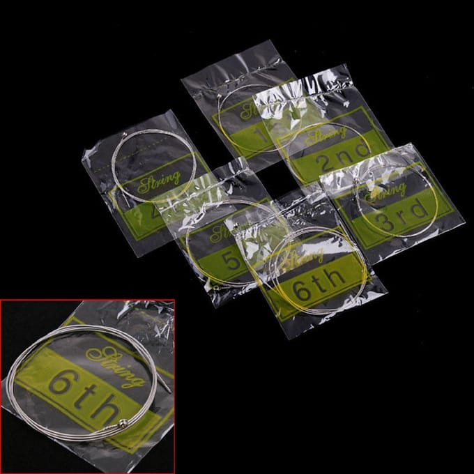 6 stuks 150 150XL / .009in snarenset voor elektrische gitaar voor Fender gray