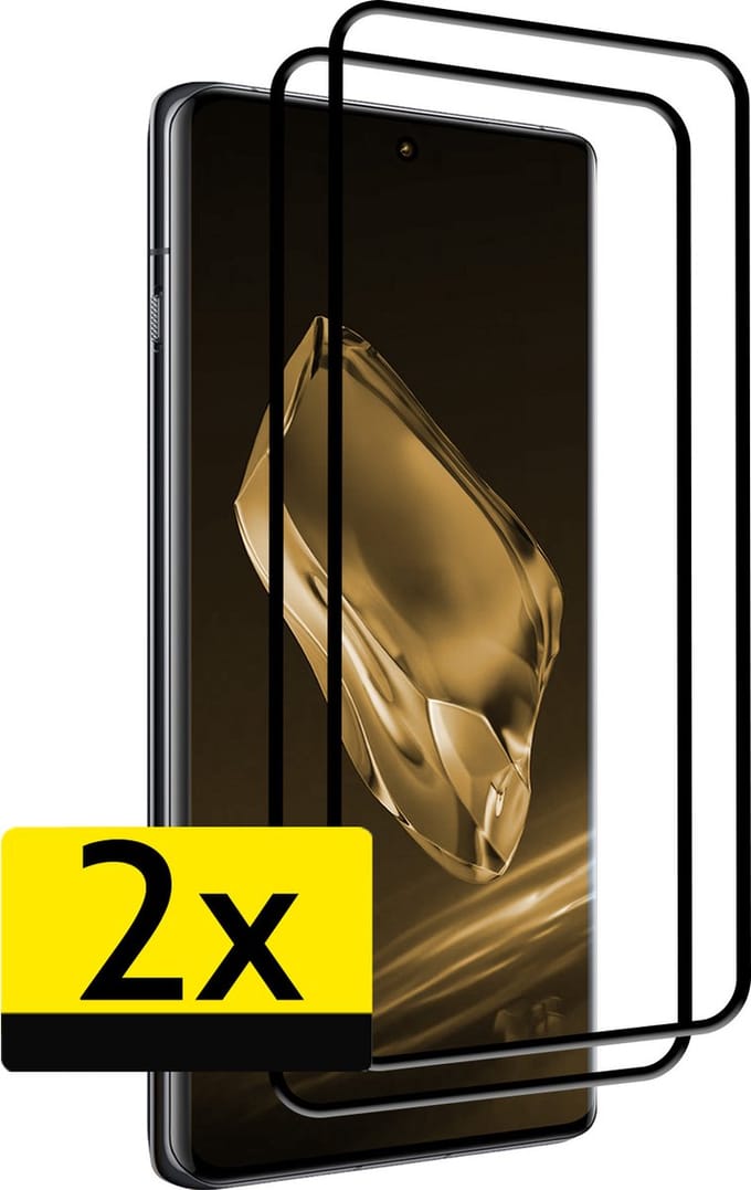 Screenprotector - Geschikt voor OnePlus 12R - 2 Stuks - Full Cover - Beschermglas - Gehard Glas - Tempered Glass - Screen Protector
