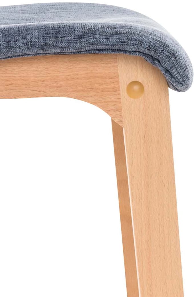 CLP Hover Set van 2 barkrukken - Stof blauw