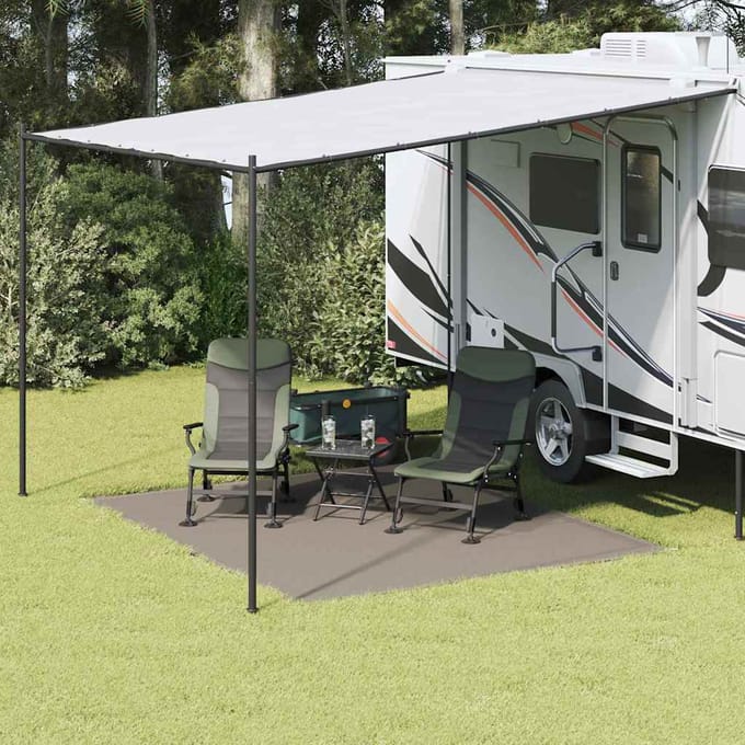 vidaXL - Tenttapijt - Lichtgrijs - 300 - x - 250 - cm - Polyetheen