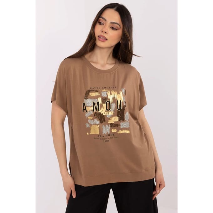 City Amour T-Shirt - Braun / S/M
