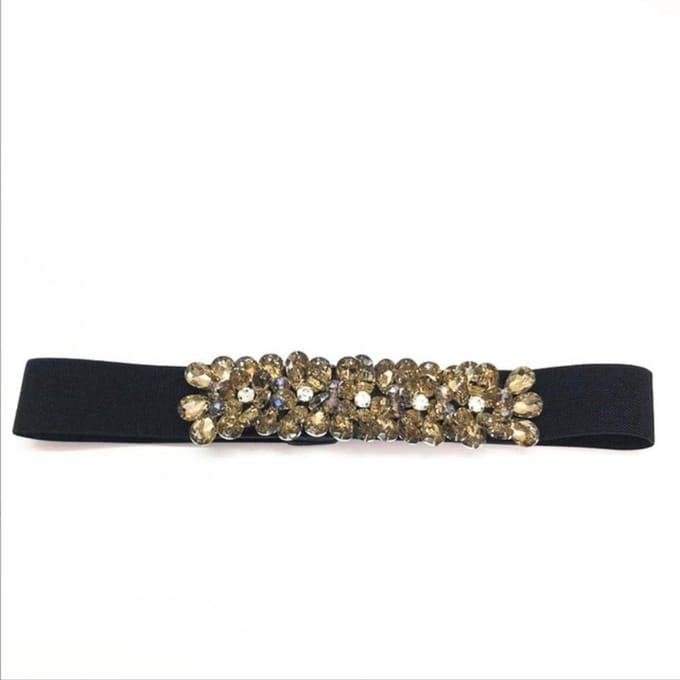 Dames Riem - Modieuze Riem - Outfit Completeren - Elastisch en Verstelbaar - N.v.t. - Bruin
