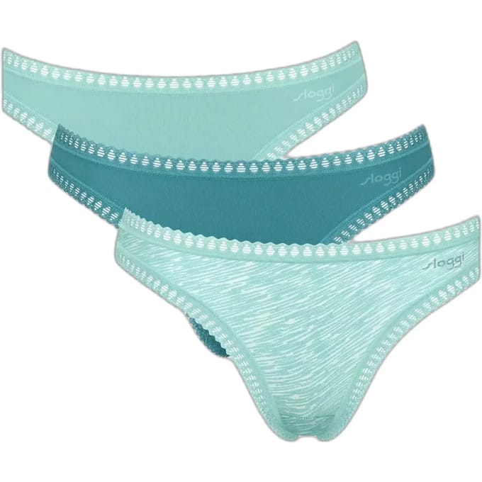 Sloggi Go Crush String Slipje 3 Eenheden Blauw XS Vrouw