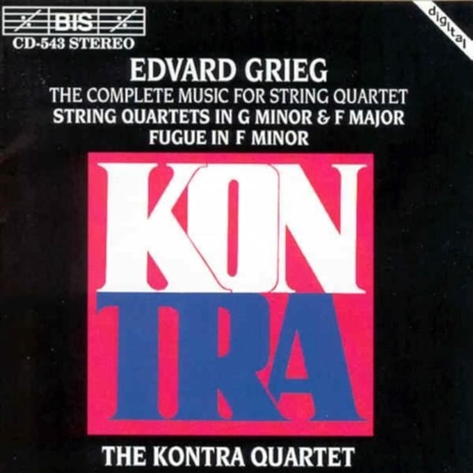 Kontra Quartet - Grieg: String Quartet In G Minor, Op. 27 (CD)