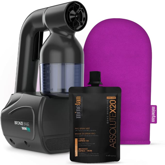 MineTan Bronze Babe Personal Spray Tan Kit Black 1 pcs + 50 ml