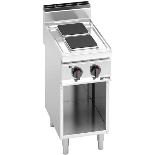 GGM Gastro Elektroherd - 5,2 kW - 2 Platten Eckig Zilver