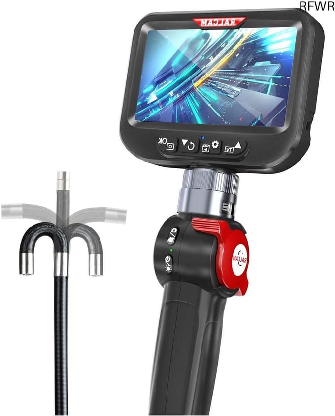 RFWR® Endoscoopcamera 8,5mm met LED Verlichting - HD 1080P 4,3 inch Draagbare Inspectiecamera