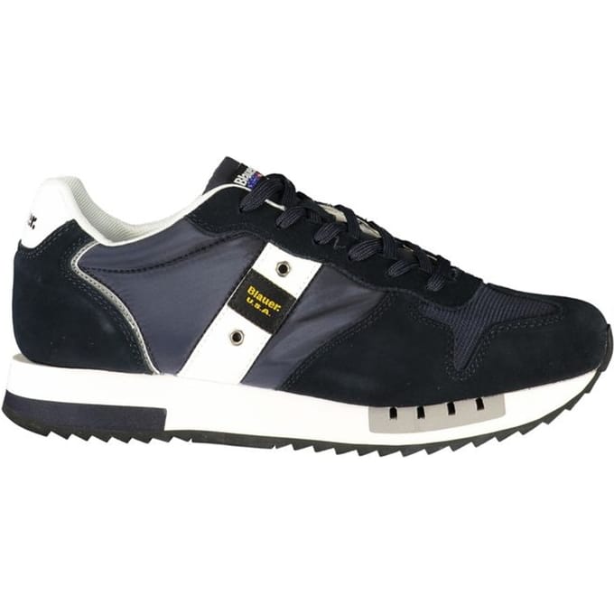Blauer Blauw Polyurethaan Heren Sneaker