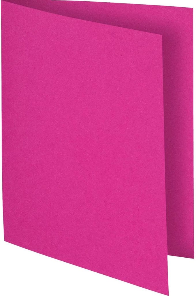 Exacompta 10x FLASH 80 - Pak van 100 inlegmappen - Fuchsia - 150020E