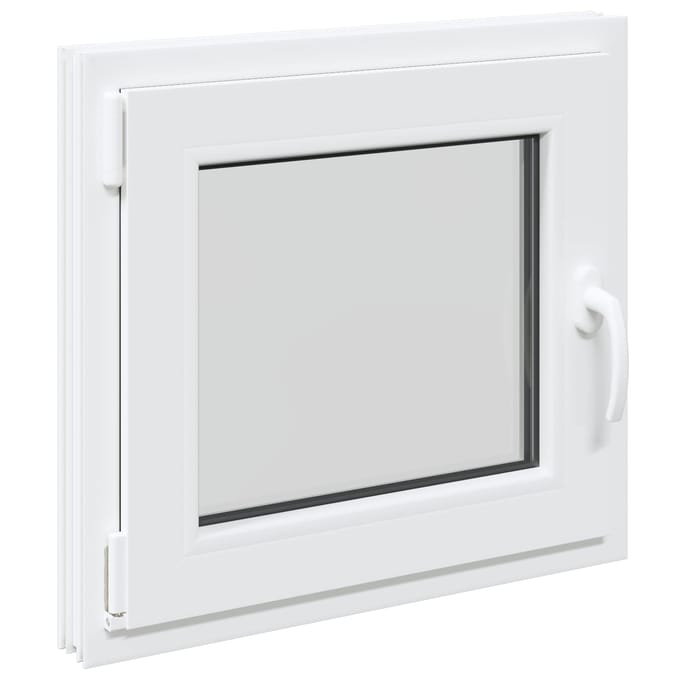 vidaXL - Kleur - binnenkant - kelderraam - Wit - RISOR - 60 - x - 50 - cm
