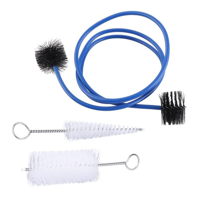 Trompetreinigingsborstelset, muziekinstrumentonderhoud, accessoire wit