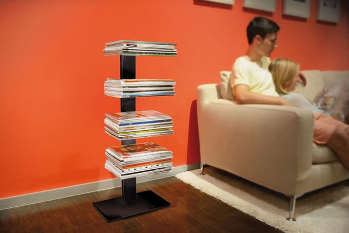 Radius - Booksbaum Magazin rek - zwart